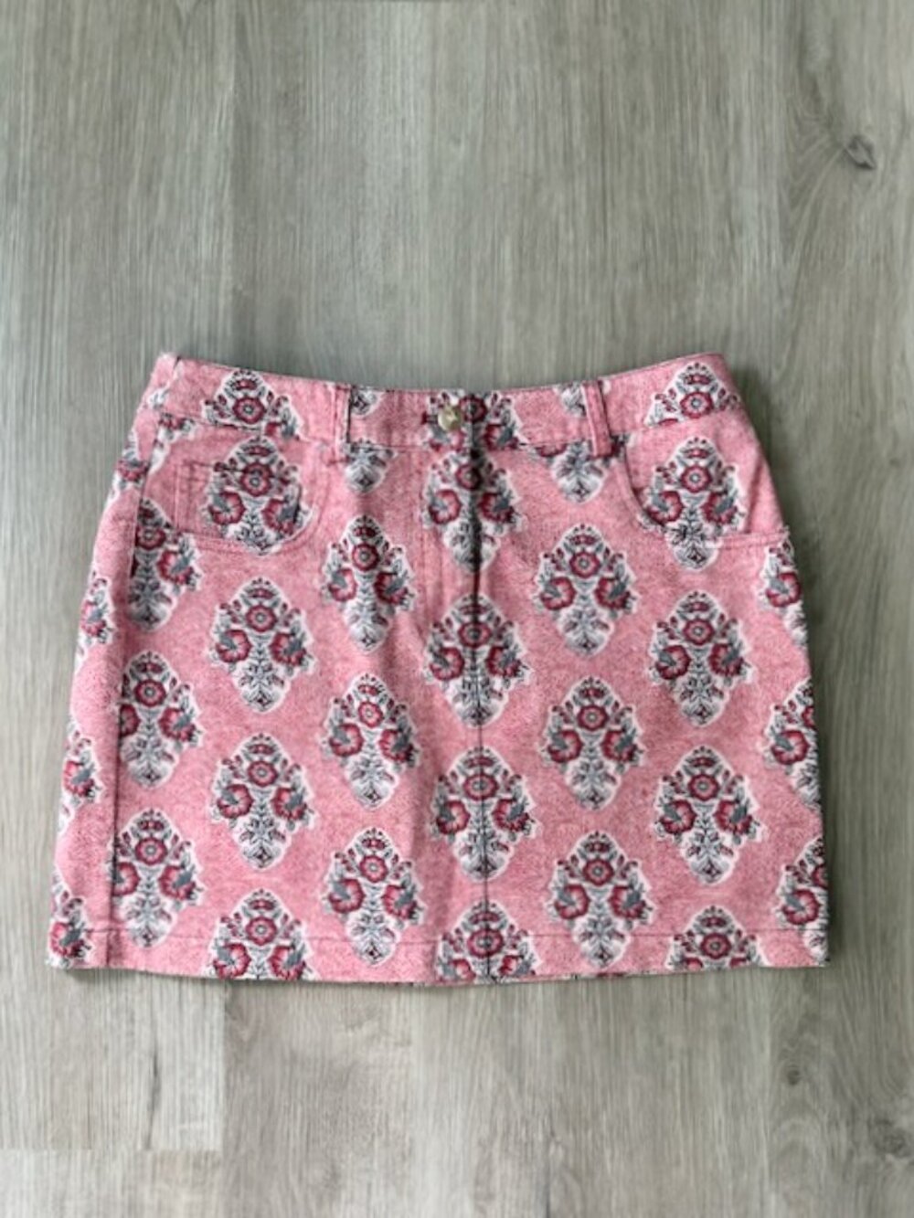 Tuckernuck Pippa Mini Skirt Pink Floral EUC SMALL